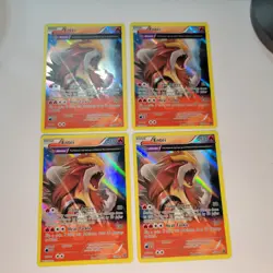 4 x Entei Pokemon Holo Rare XY - Ancient Origins Cards 15/98 Playset - Image 2