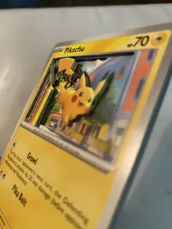 Pokemon Pikachu “3D” Effect 3 Layered Cards, Hand Cut and Assembled (062/193) - Image 2