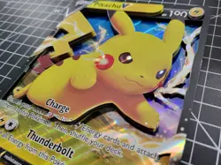 FAN MADE 3D ART CARD Pokemon Pikachu V - Oversized Jumbo Card SWSH061 CARDRIZZMA - Image 3