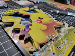FAN MADE 3D ART CARD Pokemon Pikachu V - Oversized Jumbo Card SWSH061 CARDRIZZMA - Image 4