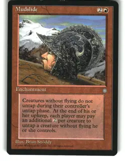 Magic The Gathering - Ice Age Mudslide Rare 1995 - Image 1