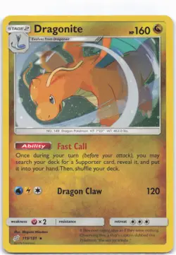 Miscellaneous Cards & Products #119/181 Dragonite cosmos holo LP - Image 1