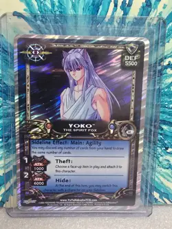 Yu Yu Hakusho TCG CCG Yoko the Spirit Fox G2 Unlimited Dark Tournament Card NM - Image 1