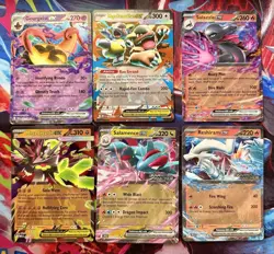Pokemon TCG EX Card Lot (6) NM Holo Mint Double Rare Promo Stamped - Image 1