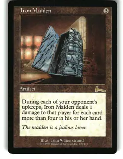 Magic The Gathering - Urza's Legacy Iron Maiden 127 Rare 1999 - Image 1