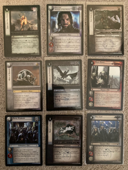 LOTR TCG Rare Card Lot: 9 Ents of Fangorn: Aragorn, Ring Of Barahir++ - Image 1