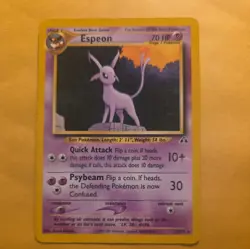 🔥 Espeon Neo Discovery 20/75 Rare Pokemon Card Wizards of the Coast 🔥.. NM - Image 1