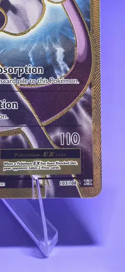 Pokemon TCG Mewtwo EX 103/108 Ultra Rare Holo Card Evolutions XY - Image 5