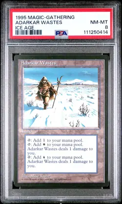 Magic the Gathering - Ice Age Adarkar Wastes 1995 PSA 8 - Image 1