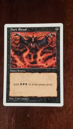 Dark Ritual Fifth Edition 5th EX/LP 153/449 MTG Magic the Gathering Common Black - Image 3