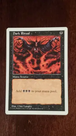 Dark Ritual Fifth Edition 5th EX/LP 153/449 MTG Magic the Gathering Common Black - Image 5