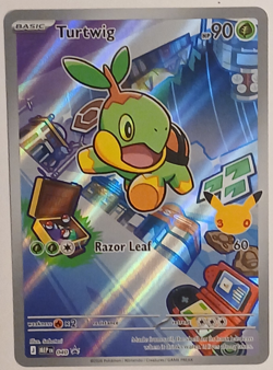 Pokemon TCG First Partner Card - Turtwig 040 Black Star Promo MEP - Near Mint - Image 1