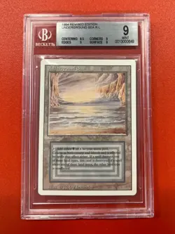 Magic MTG - Underground Sea - Revised - BGS 9 Graded Mint - Image 1