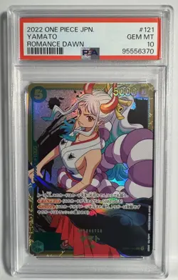 ONE PIECE Card Game - PSA 10 Yamato OP01-121 Romance Dawn Parallel Rare Japanese - Image 1