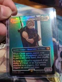Cloud, Midgar Mercenary (Final Fantasy) ~Alternate Art / Borderless / Foil~ NM - Image 1