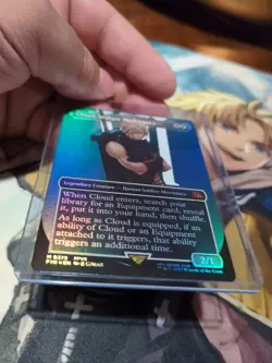 Cloud, Midgar Mercenary (Final Fantasy) ~Alternate Art / Borderless / Foil~ NM - Image 3