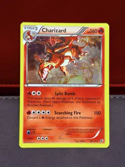 Pokemon TCG Charizard Legendary Treasures Cosmos Holo Rare Card 19/113 - Image 1