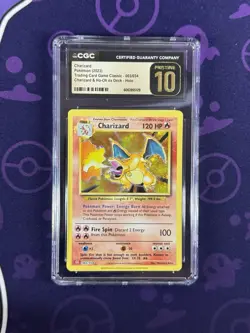 CGC Pristine 10 Charizard 003/034 Holo Trading Card Game Classic Pokemon - Image 1