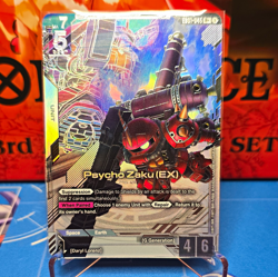 Gundam Card Game Eternal Nexus Psycho Zaku (EX) Foil English EB01-045 R+ - Image 1