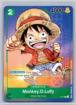 Monkey.D.Luffy (037) (1st Anniversary Tournament) One Piece Promo Card P-037 NM - Image 1