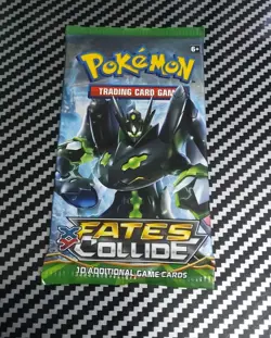 Pokemon TCG: XY-Fates Collide Booster Pack (10 Cards) Factory Sealed Zygarde Art 820650801136 - Image 1