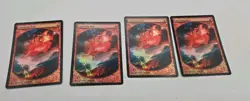 MTG English Lightning Bolt LP Foil Promos: Magic Player Rewards X4 Playset See - Image 1
