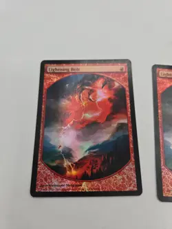 MTG English Lightning Bolt LP Foil Promos: Magic Player Rewards X4 Playset See - Image 2