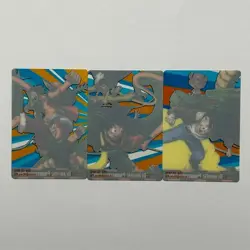 S7851 Dragon Ball One Piece 40th Anniversary Morinaga 3 Card Set Luffy J2 - Image 2