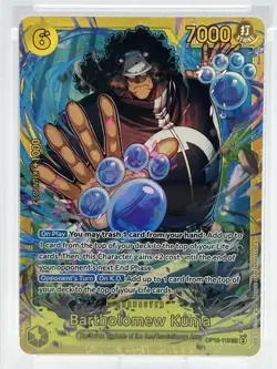 2025 One Piece OP12 EN #119 Bartholomew Kuma PSA 10 - Image 3
