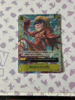 One Piece Monkey D. Luffy OP07-109 500 Years Super Rare Alt Art Foil ENG - Image 1