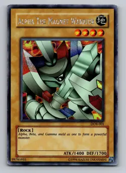Alpha the Magnet Warrior DOR-001 Duelist of the Roses Secret Rare Unlimited LP - Image 1