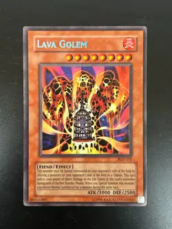Konami Lava Golem PGD-107 Effect Yu-Gi-Oh! TCG 3000/2500 - Image 1