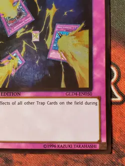 Yugioh Trap Stun GLD4-EN050 Gold Rare Limited Edition NM - Image 4