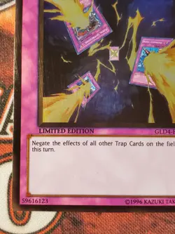 Yugioh Trap Stun GLD4-EN050 Gold Rare Limited Edition NM - Image 5
