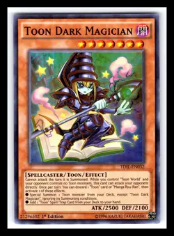 Toon Dark Magician TDIL-EN032 Super Rare 1st Edition Yugioh 2342 - Image 1