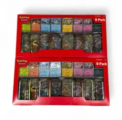 Pokemon Prismatic Evolutions 8 Mini Tins 2 pack Costco Bundle IN HAND - Image 1