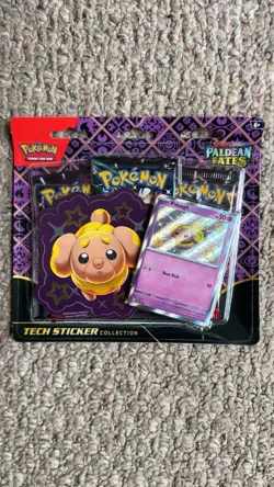 Pokemon TCG Scarlet & Violet Paldean Fates Tech Sticker Collection [Fidough] - Image 1