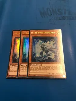 YUGIOH 3x Ultra Rare Lee The World Chalice Fairy COTD-EN022 1st Edition - Image 1