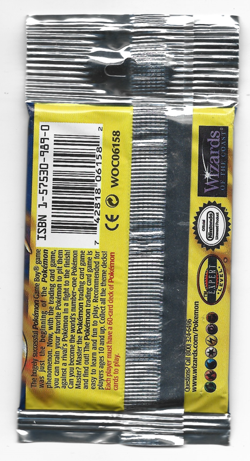 1999 Pokemon Base Set Unlimited Long Crimp Charizard Booster Pack LITE, SEALED - Image 2