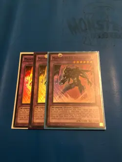 YUGIOH 3x Super Rare Masked Hero Dark Law SDHS-EN044 1st Edition - Image 1