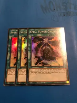 YUGIOH 3x Super Rare Spell Power Grasp DASA-EN056 1st Edition - Image 1