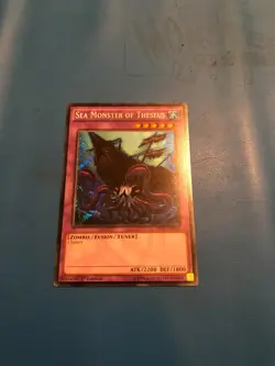 YUGIOH Secret Rare Sea Monster Of Theseus MP17/RATE 1st Edition - Image 1