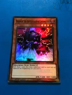 YUGIOH Super Rare Dekoichi The Battlechanted Locomotive SBSC-EN032 1st Edition - Image 1