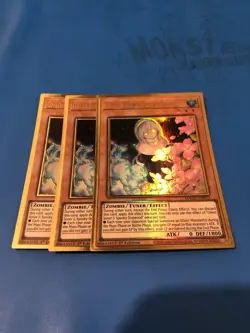 YUGIOH 3x Gold Rare Sister & Spooky Dogwood MAGO-EN013 1st Edition - Image 1