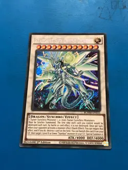 YUGIOH Secret Rare Stardust Sifr Divine Dragon BLMM-EN151 1st Edition - Image 1