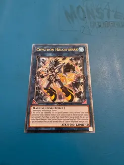 YUGIOH Ultimate Rare Crystron Halqifibrax OP15-EN003 - Image 1