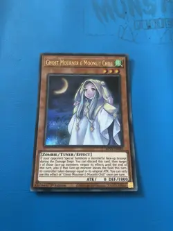 YUGIOH Ultra Rare Ghost Mourner & Moonlit Chill MP21-EN061 1st Edition - Image 1