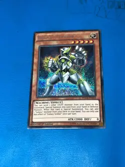 YUGIOH Secret Rare Galaxy Soldier WSUP-EN010 1st Edition - Image 1