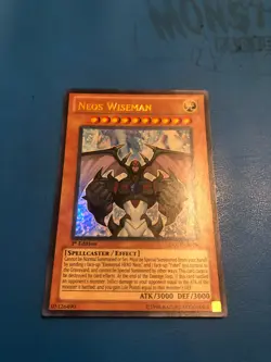YUGIOH Ultra Rare Neos Wiseman LCGX-EN040 1st Edition - Image 1
