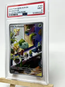 2024 POKEMON SCR EN-STELLAR CROWN ILLUSTRATION RARE #143 BULBASAUR PSA 9 - Image 2